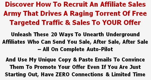 Product picture Make SUPER Affiliates Who Can Send You Sale, After Sale, After Sale