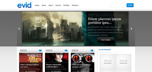 Product picture Download eVid Video WordPress Theme