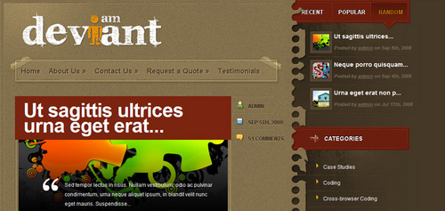 Product picture Download Deviant WordPress Theme