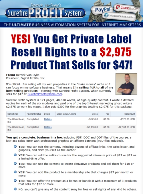 Product picture SureFire Profit System Full Package