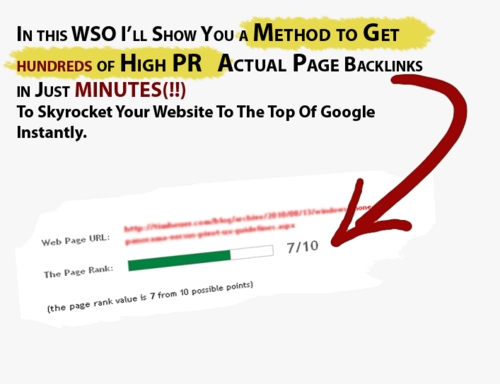 Product picture Get unlimited PR-7 actual page dofollow backlinks