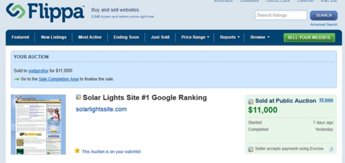 Product picture Solid Keyword Research and Some Simple SEO Resulted In An $11,000 Payday on Flippa